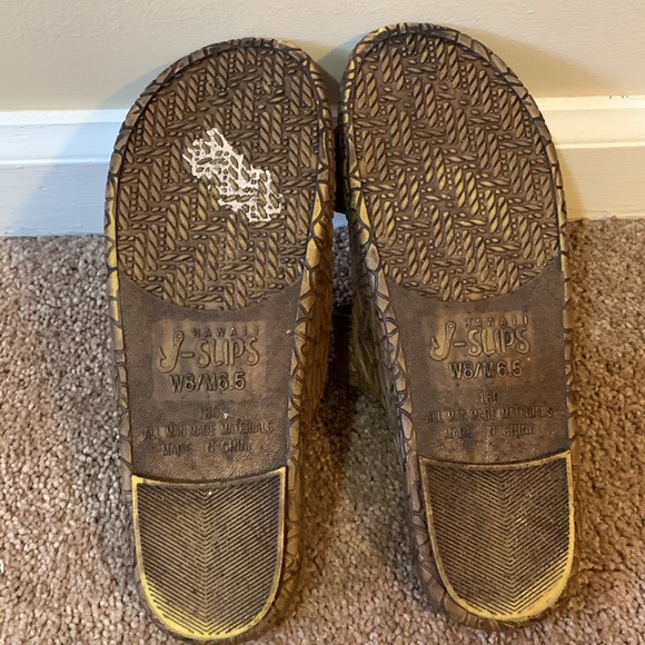 Pali Hawaii J Slips Brown “Coconut” Unisex Slide On Sandals Women’s 8/Men’s 6.5 - Picture 7 of 8